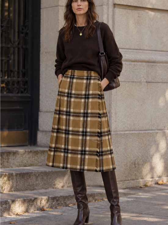 Clan Laird Dresses & Skirts - Vintage 70s Clan Laird Scotland Pure Wool Tartan Skirt Size XS